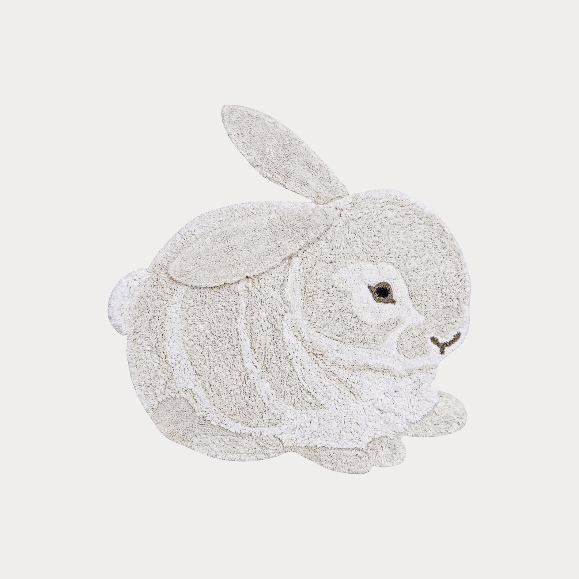 Tappeto lavabile Bunny in cotone organico RugCycled®