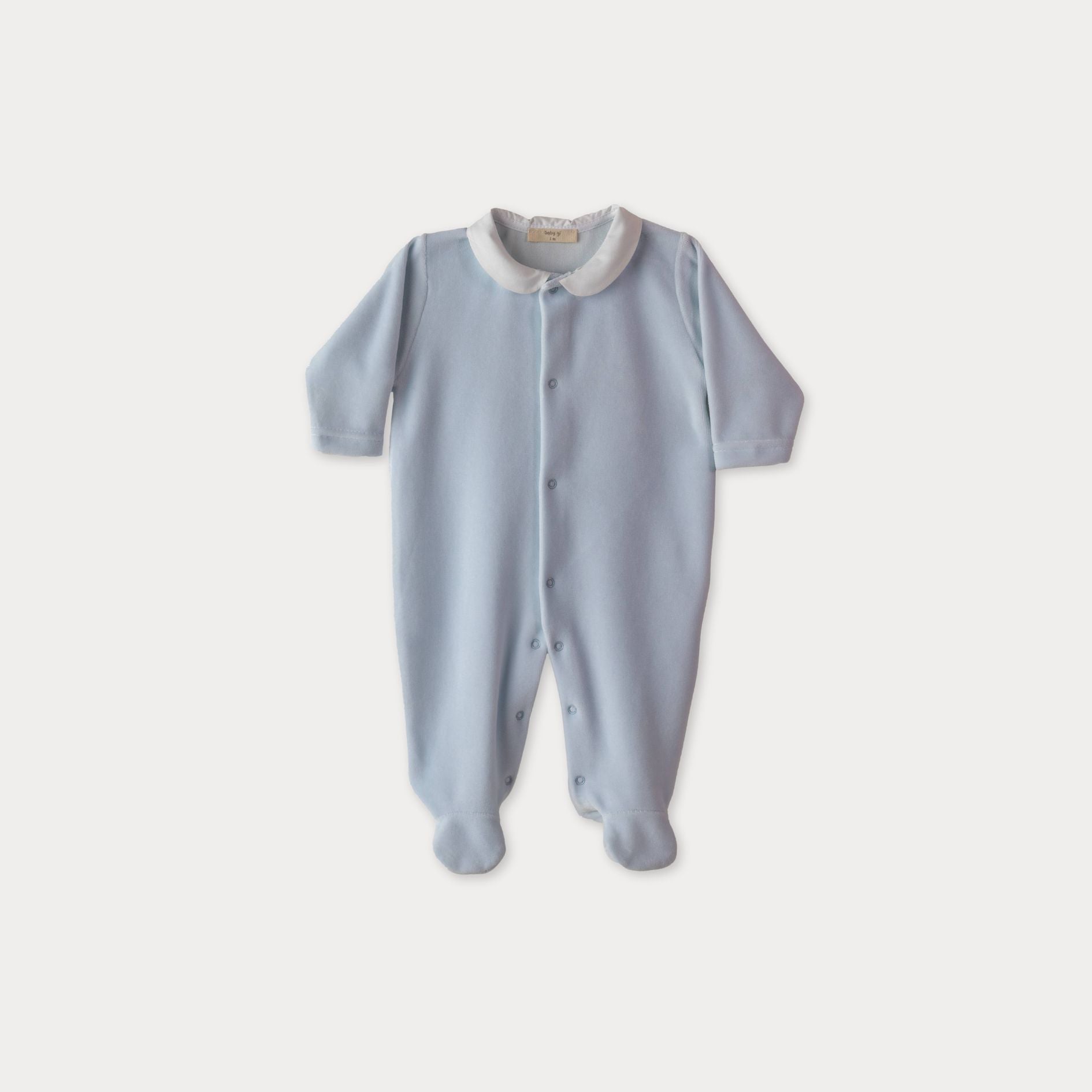 Wings onesie with starry wings in chenille with front buttons